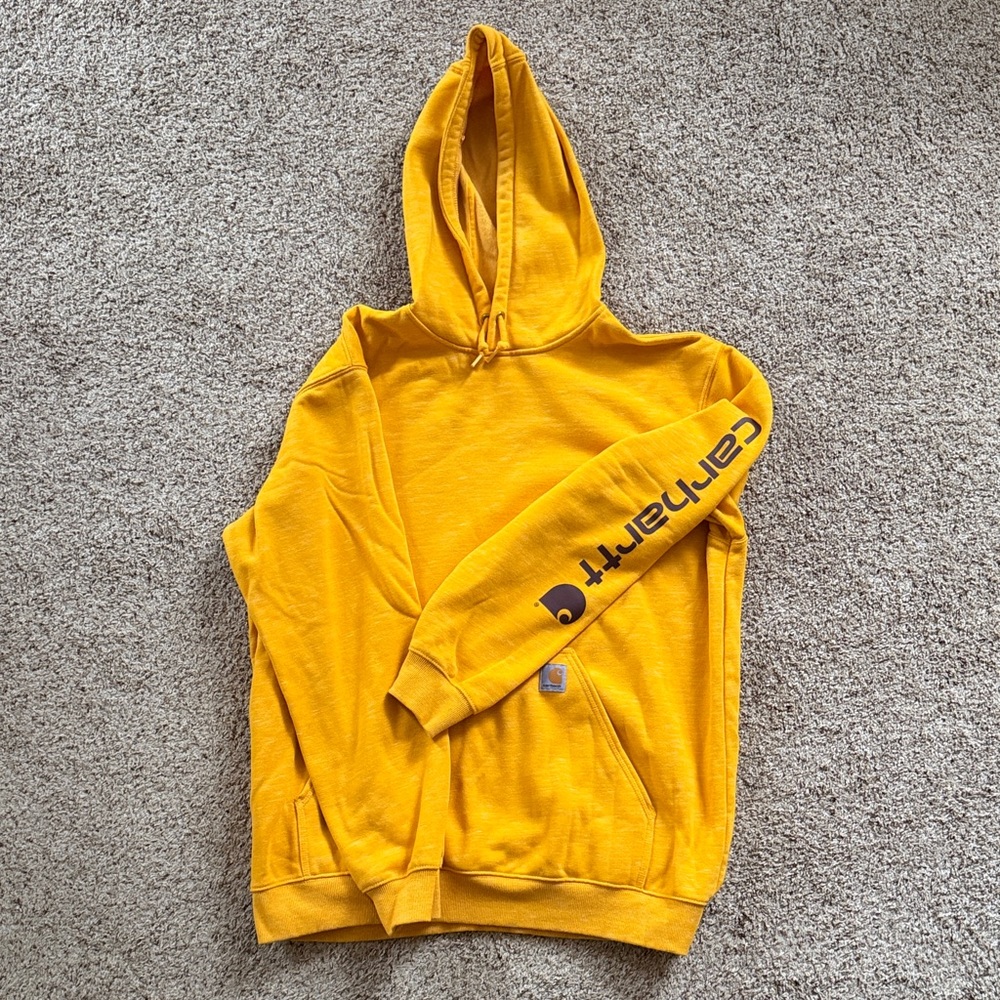 Carhartt Men's Bright Yellow Hoodie
